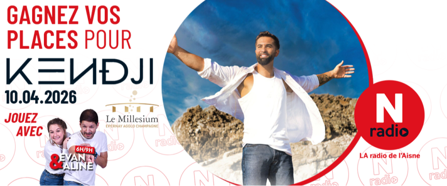 Jeu - Gagnez vos places pour le concert de Kendji à Épernay - N Radio